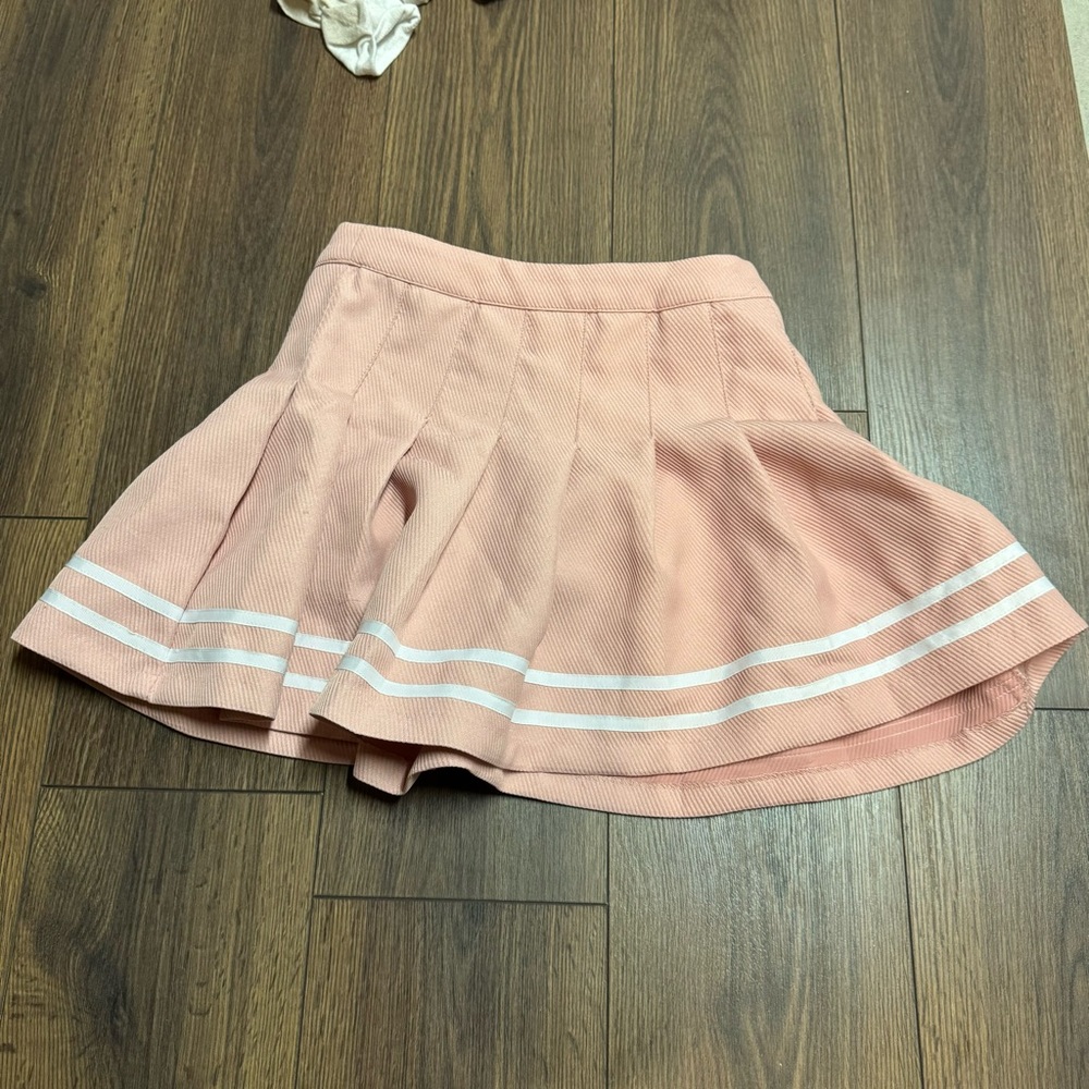Divided Pink Pleated Skirt Size 8